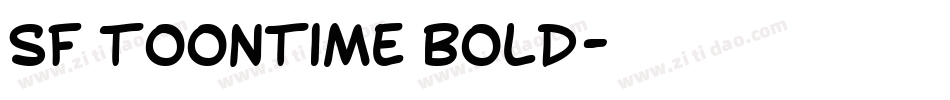 SF Toontime Bold字体转换